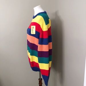 Vintage Sweaters - Vintage Cotton Rainbow stripe sweater NWT Vintage Sweaters - Vintage Cotton Rainbow stripe sweater NWT